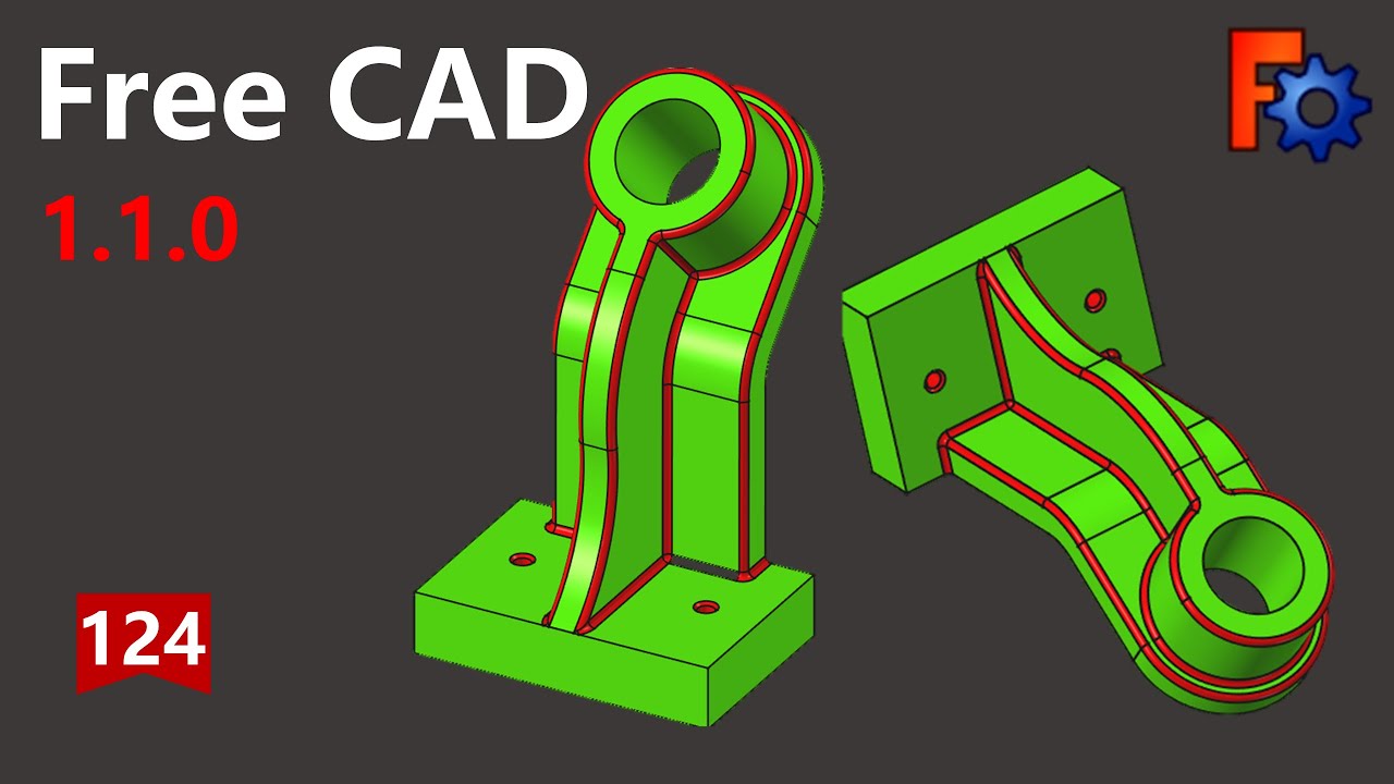 FreeCAD 1.1.0dev Как бороться с отказом скругления, упражнение 124