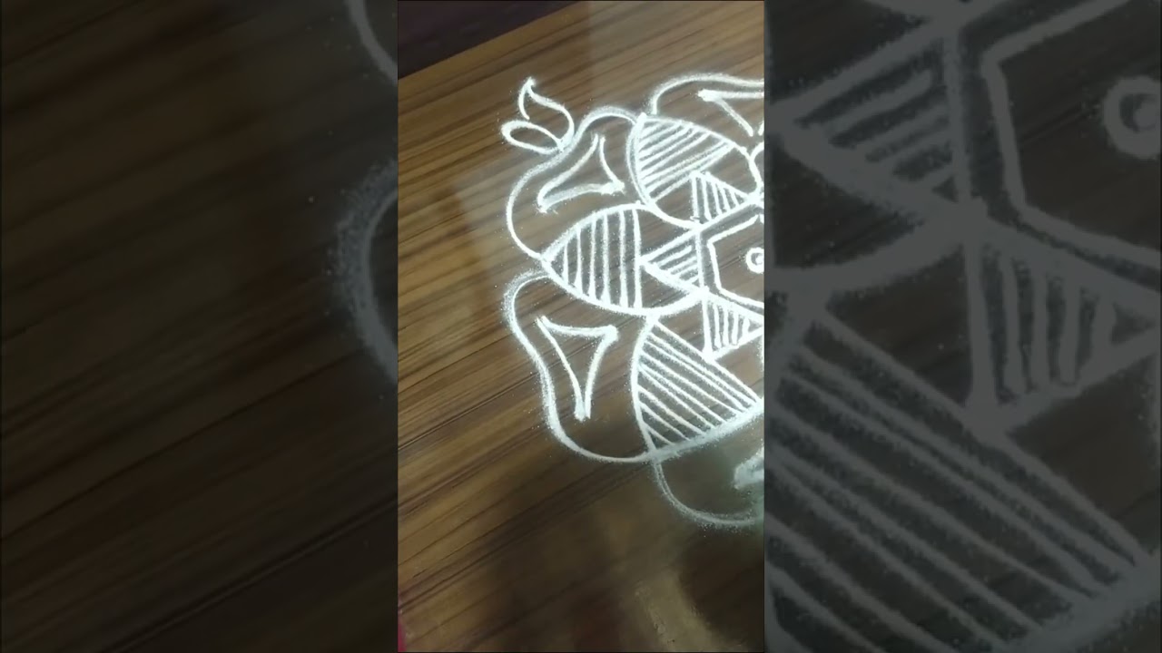 Easy rangoli 🌺