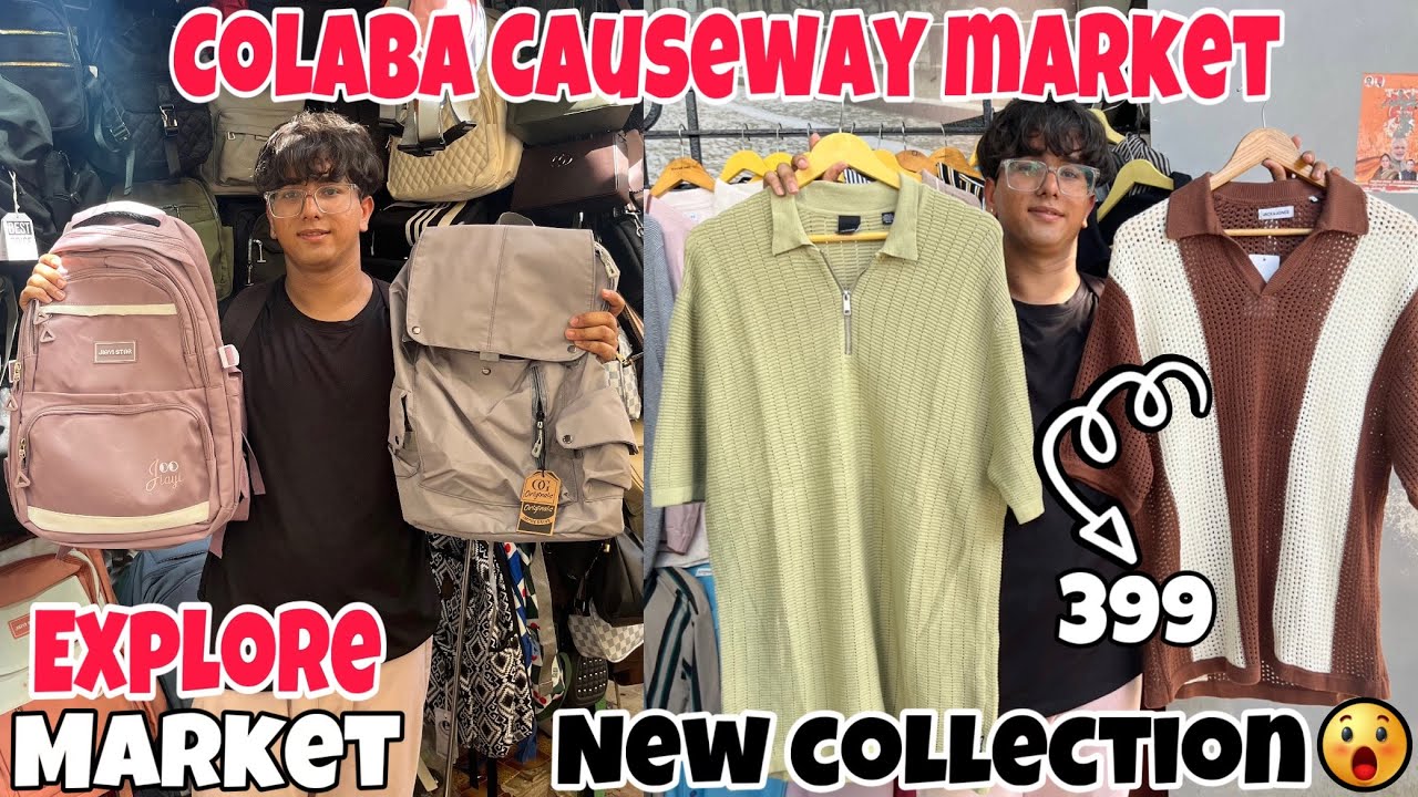 EXPLORE COLABA CAUSEWAY😍|| ACCESSORISE START AT JUST ₹60🤩|| OVERSIZE TSHIRT || MUMBAI SHOPPING….