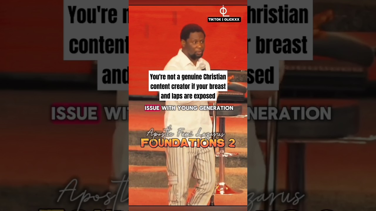 You're not a true Christian creator if you expose your body #fypviralシ #femilazarus #wordofgod