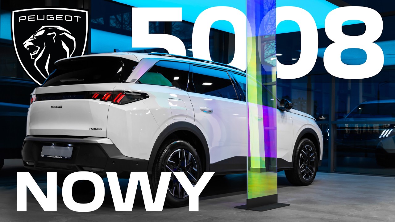 Peugeot 5008 HYBRID - Rodzinny SUV, kt&oacute;ry zaskakuje! 7 miejsc i nowa technologia! I Golemo