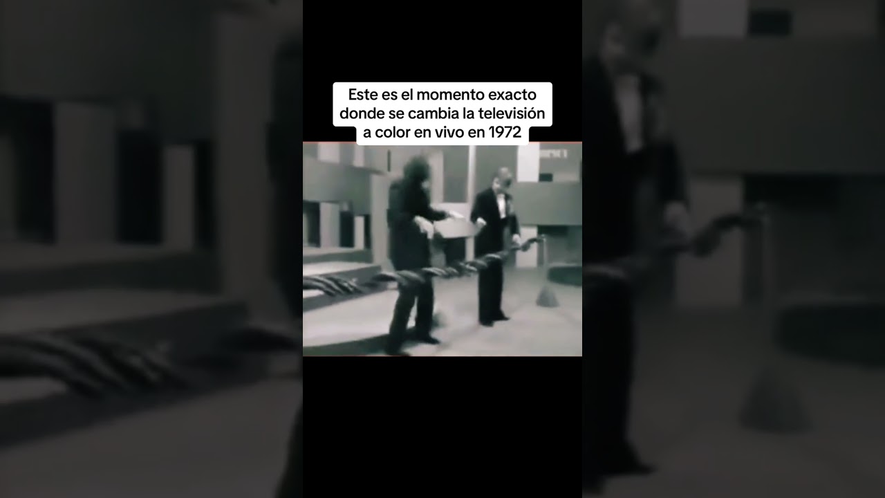 MOMENTO EXACTO DONDE SE CAMBIA LA TELEVISION A COLOR EN 1972😮😲