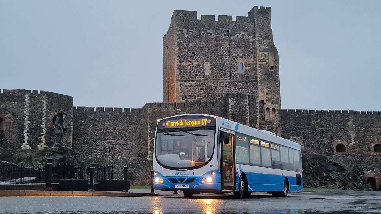 (THRASHY BEAST!) Ride Onboard Preserved Ex Translink Ulsterbus Scania L94UB Wright Solar 822. 