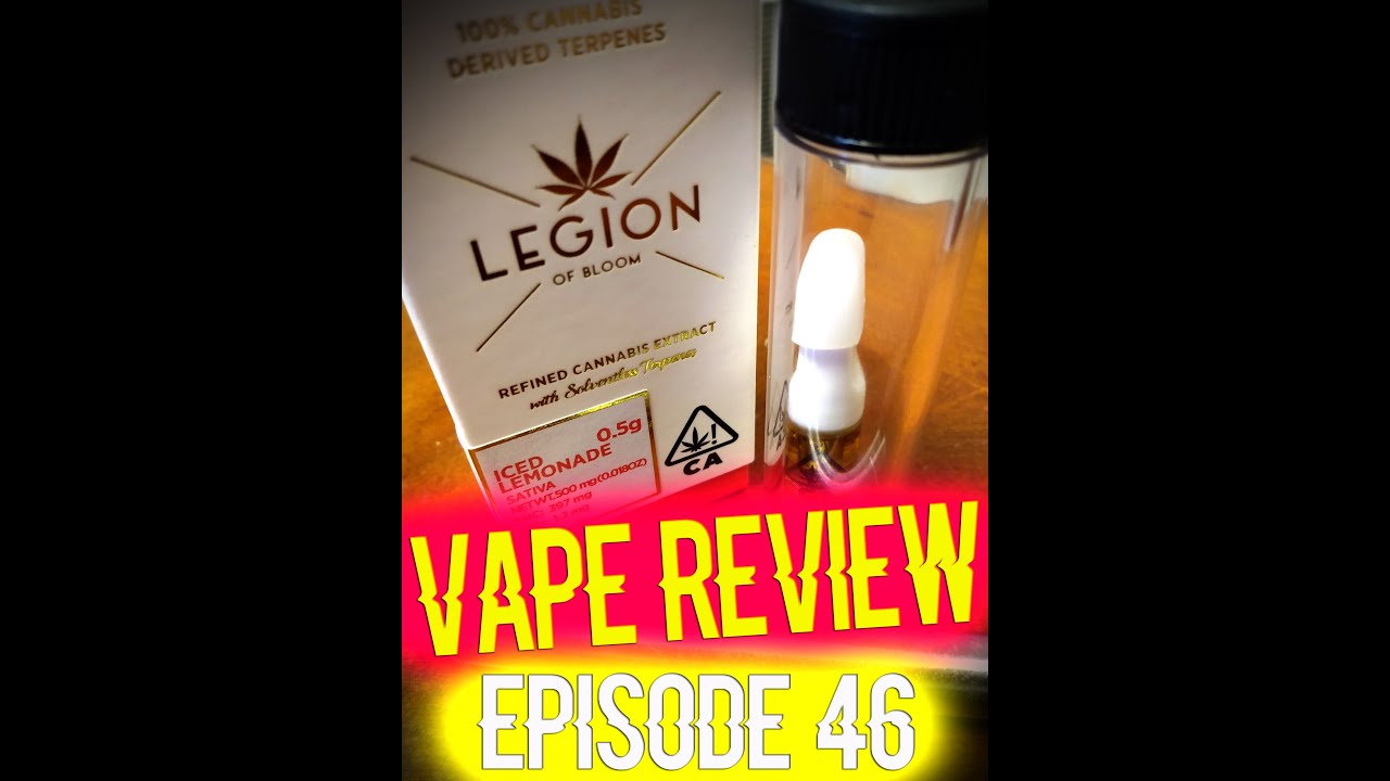THC Cartrdge Review-  Iced Lemonade from Legion of Bloom