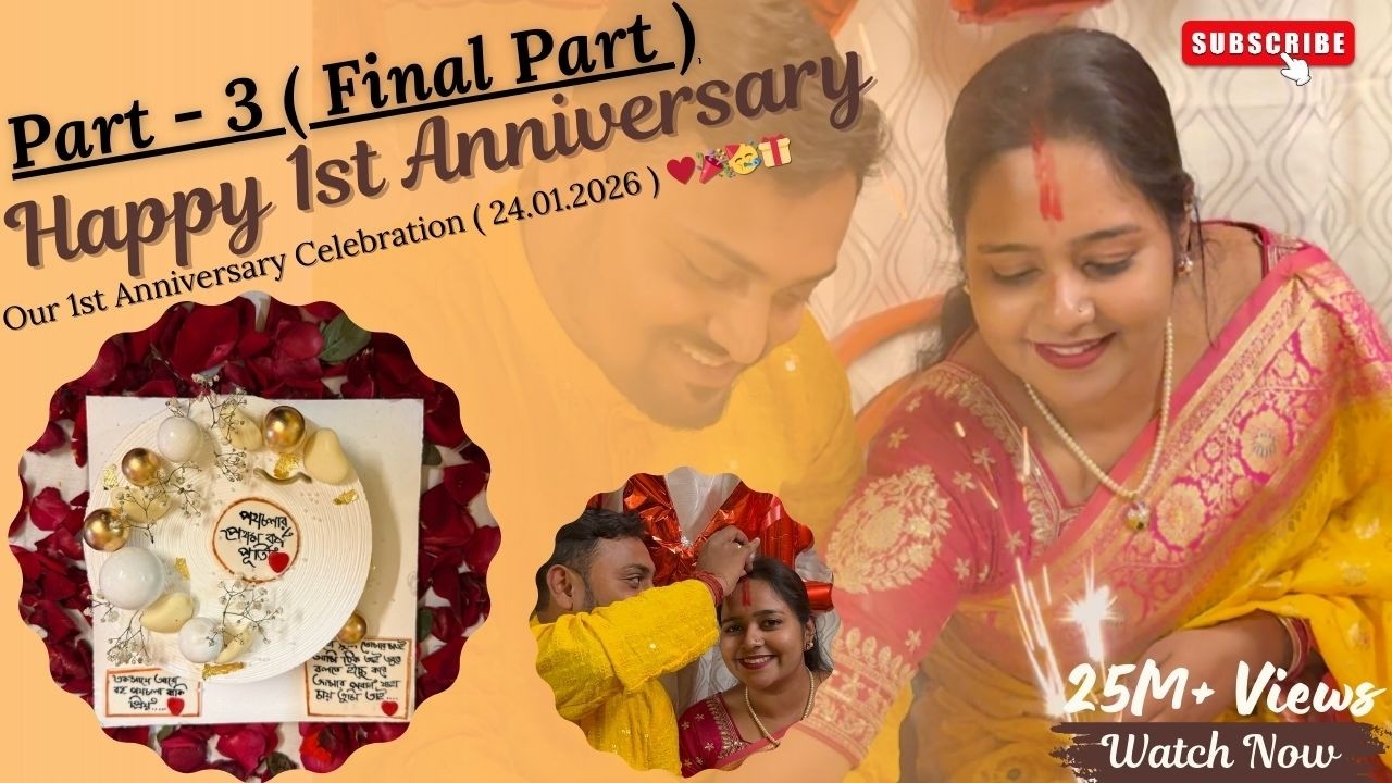 Celebrating Our 1st Wedding Anniversary 💍 II Part - 3 (#Final #Part) II #wedding #anniversary #viral