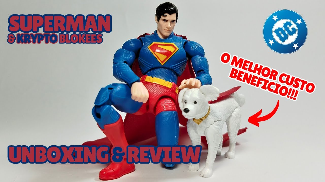 SUPERMAN & KRYPTO Blokees UNBOXING & REVIEW Pt/Br