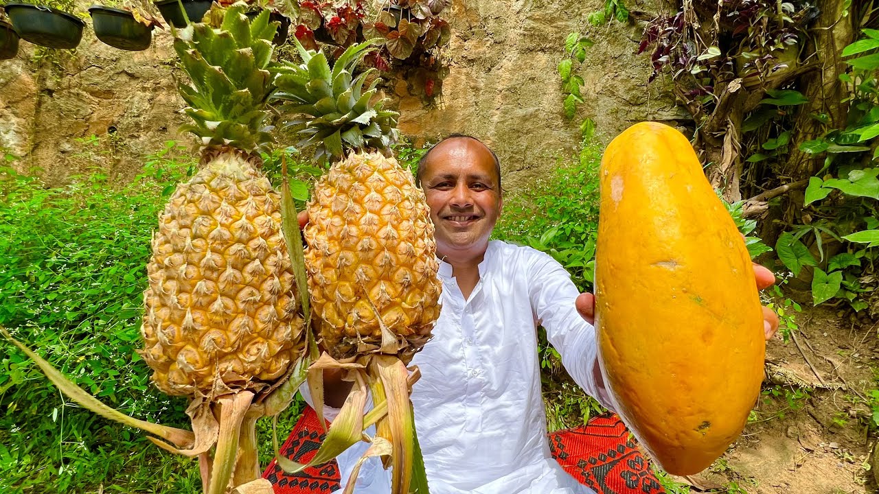I Have Never Eaten Such Delicious Jam | Pineapple Papaya Jam Recipe | Village Food Secrets