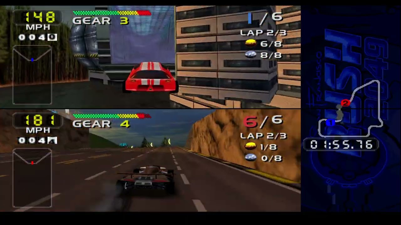 San Francisco Rush 2049. Civic backward track race