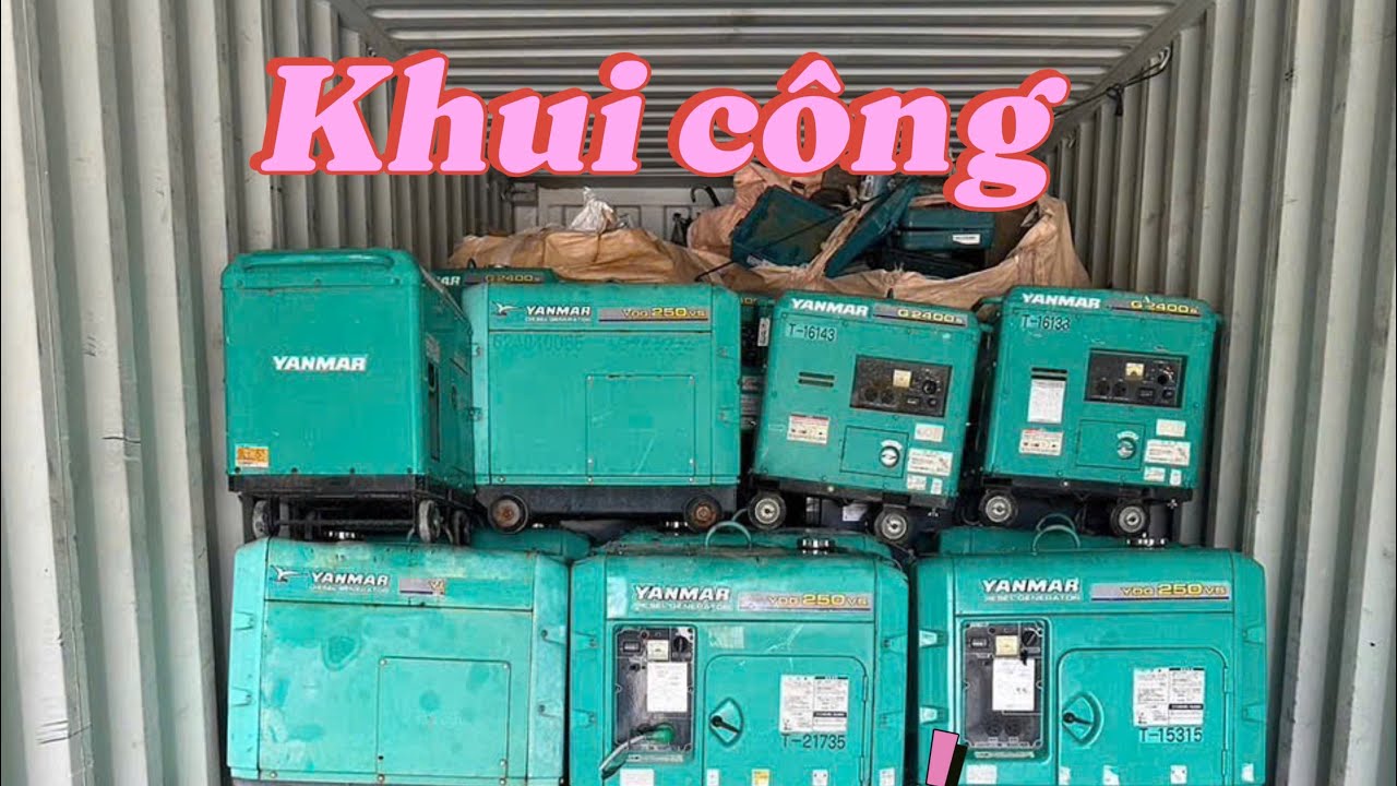 Phát điện dầu cách âm. Hàng đấu giá/ báo giá từng loại 