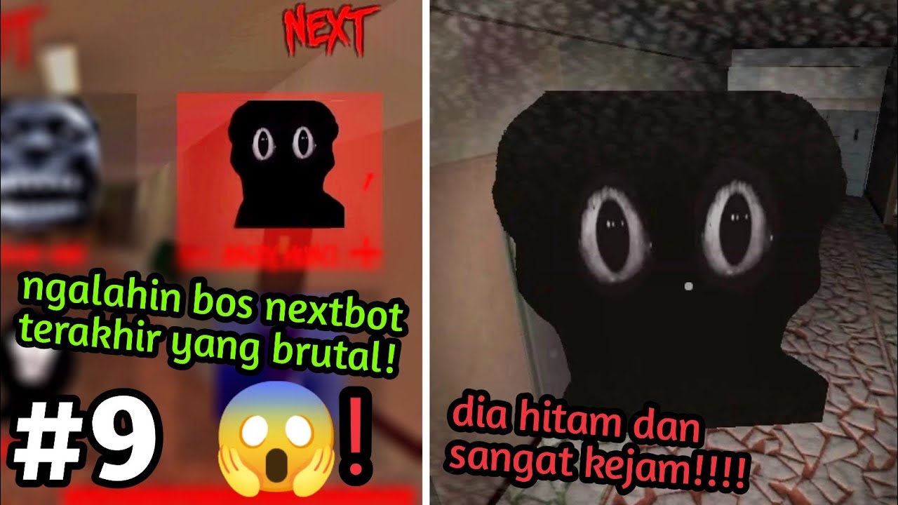 Taklukan Boss hitam paling kejam ini guys! : nextbot chasing part 9 (Hard and Nerd Mode)