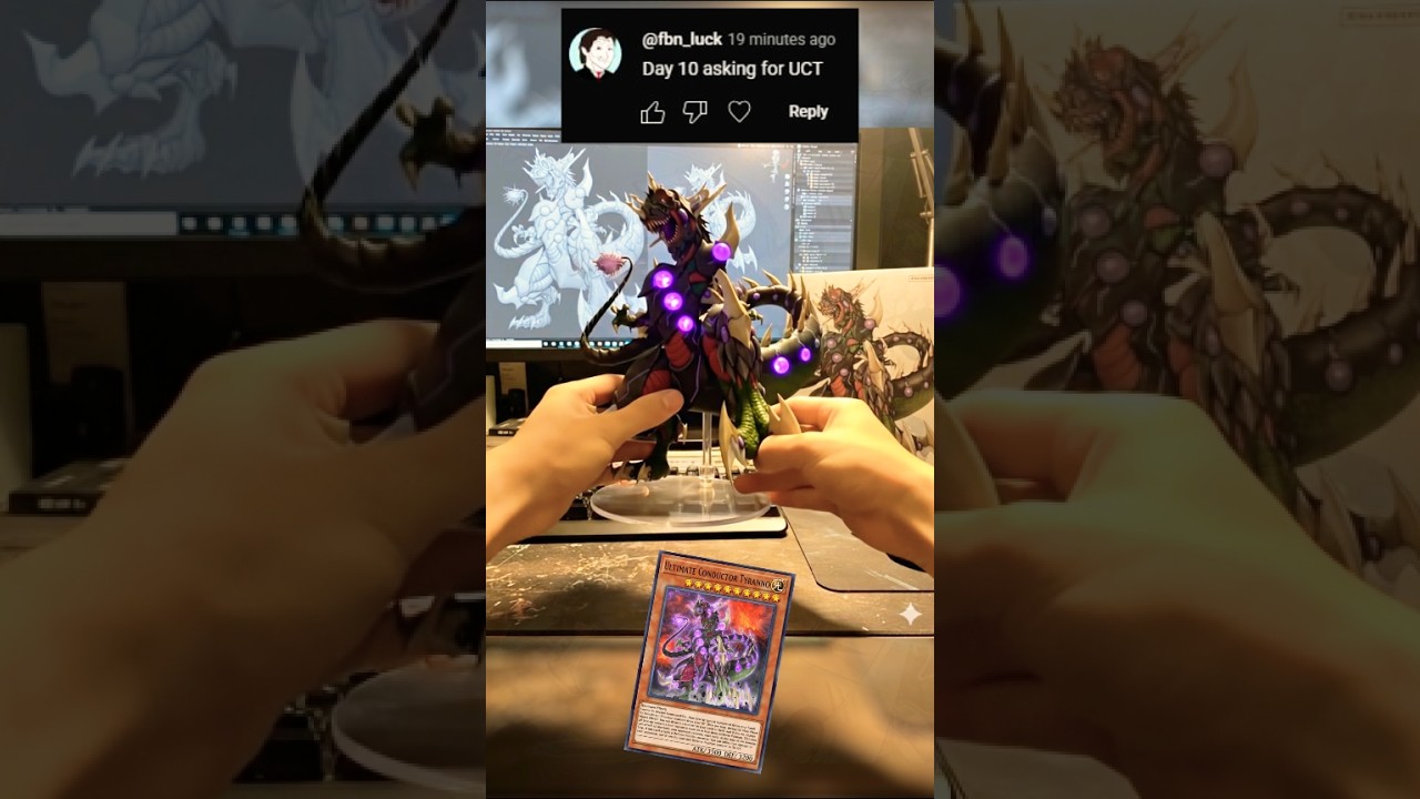 Ultimate Conductor Tyranno! #aiart #yugioh #masterduel #aivideo #geminiaipro #veo3