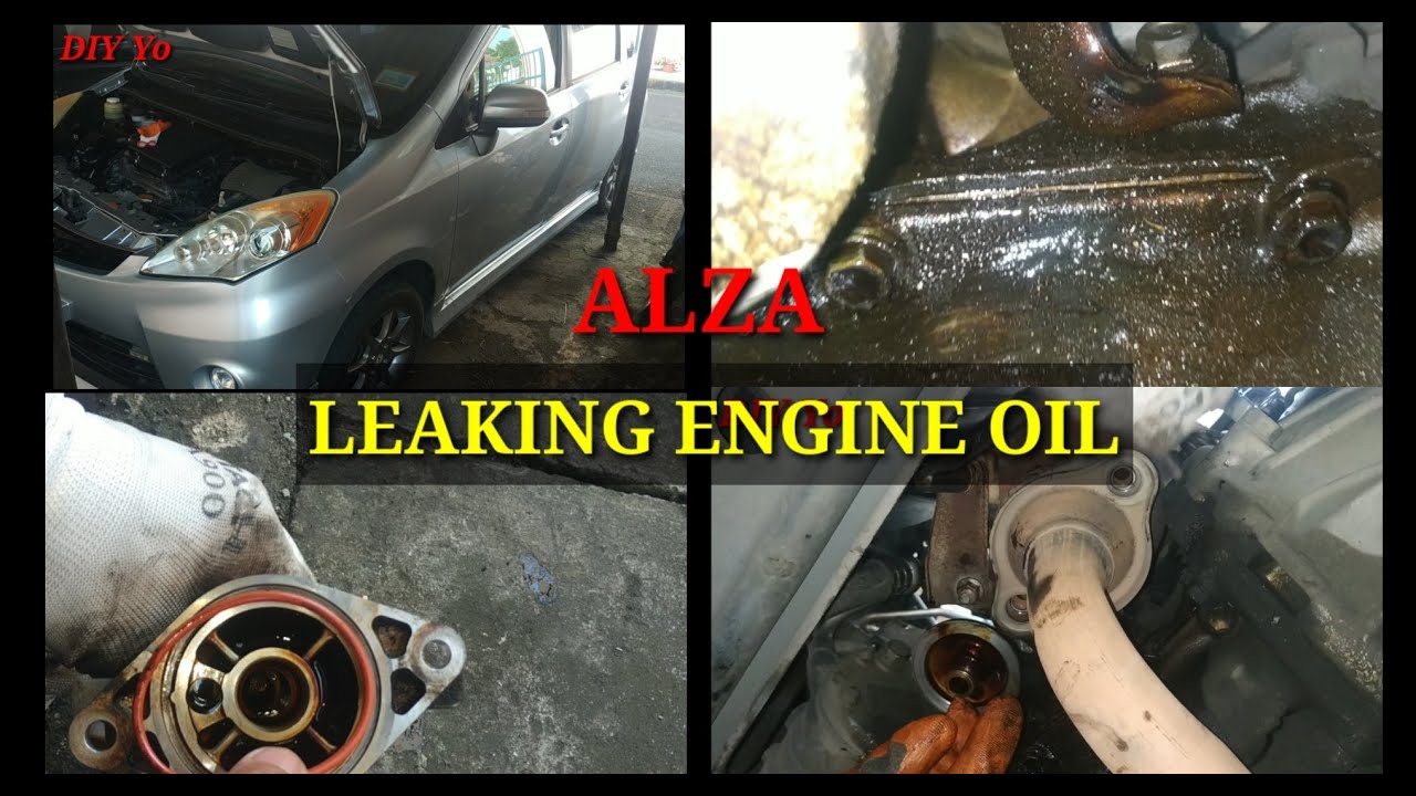 Alza leaking engine oil [ Tukar oil filter adapter OIL RING ]