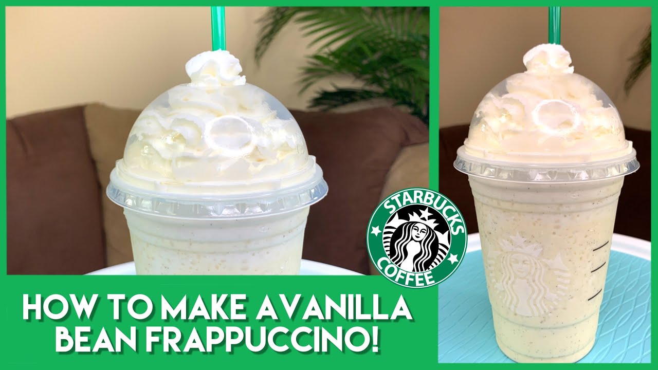 HOW TO MAKE A STARBUCKS VANILLA BEAN FRAPPUCCINO!