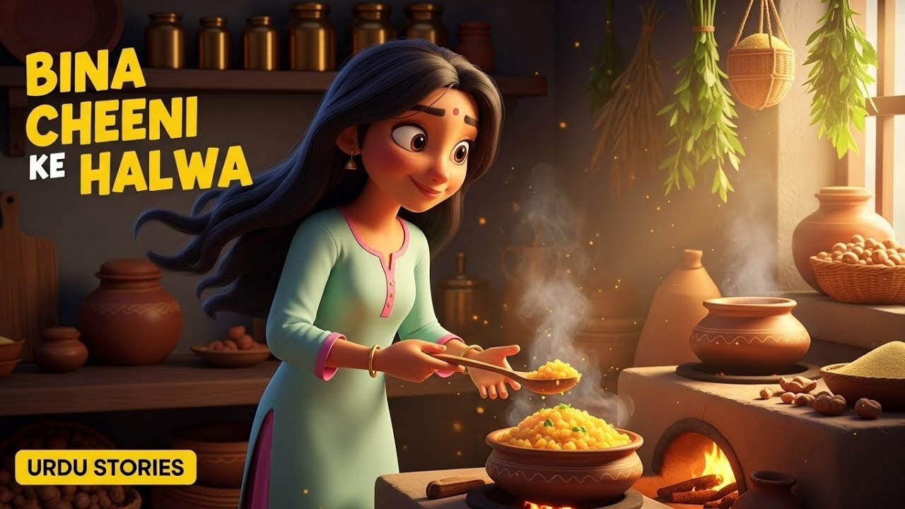Bina Cheeni Ka Halwa 🍲  | Urdu Stories 📖 | Hindi Fairy Tales ✨ | Urdu Kahani ❤️