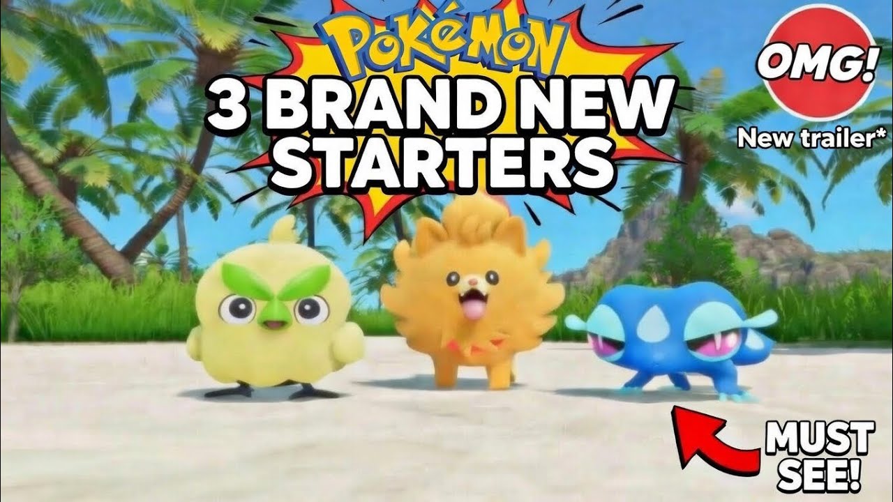 *BRAND NEW* Pokémon Winds & Waves Trailer: Gen 10 Starters REVEALED‼️