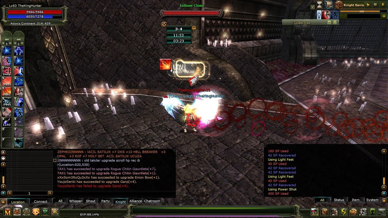 Knight Online Server Oreads TheKingHunter EMC Stone Golem Farm