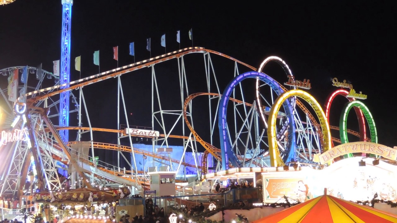 Munich Looping Roller Coaster (With 5 Train Operation) @ Hyde Park Winter Wonderland (4)