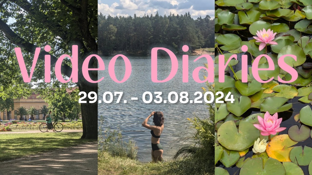 Video Diaries 📸 | Summer holidays in Germany | hanging out with friends, shopping, going to a lake