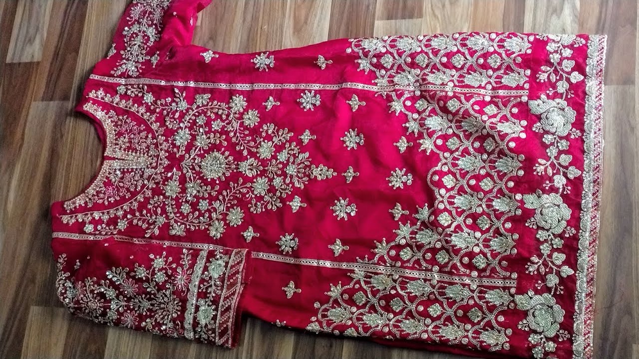 बहुत ही खूबसूरत डिजाइनर सूट खूब घेर वाले प्लाजो के साथ#cutting #stitching#fashion#fullvideo #YouTube