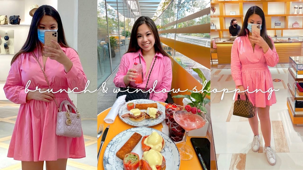 Brunch & luxury window shopping | Louis Vuitton, Gucci, Dior, Saint Laurent... | VLOG in Toronto