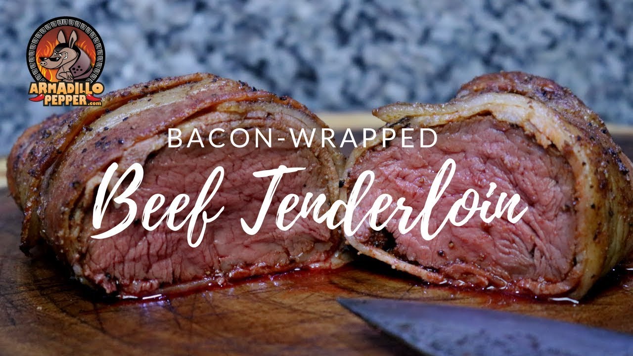 Bacon-Wrapped Beef Tenderloin on Pit Barrel Cooker