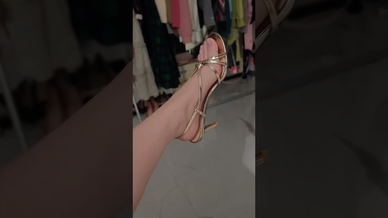 ✨ Gold Strappy Heels | Elegant Shine That Elongates Your Legs  #chictoes #chicstyle #confidencestyle