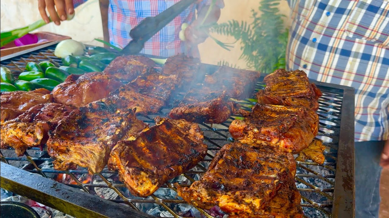 Unas deliciosas costillas al carbon ¡¡Con un toque bueno!!  || Ruta la Nueve