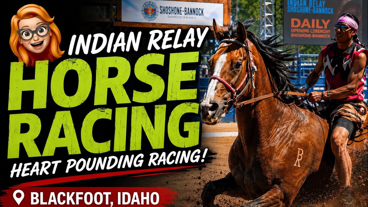 Blackfoot Idaho| INDIAN RELAY HORSE RACING| Unique Event| Eastern Idaho State Fair