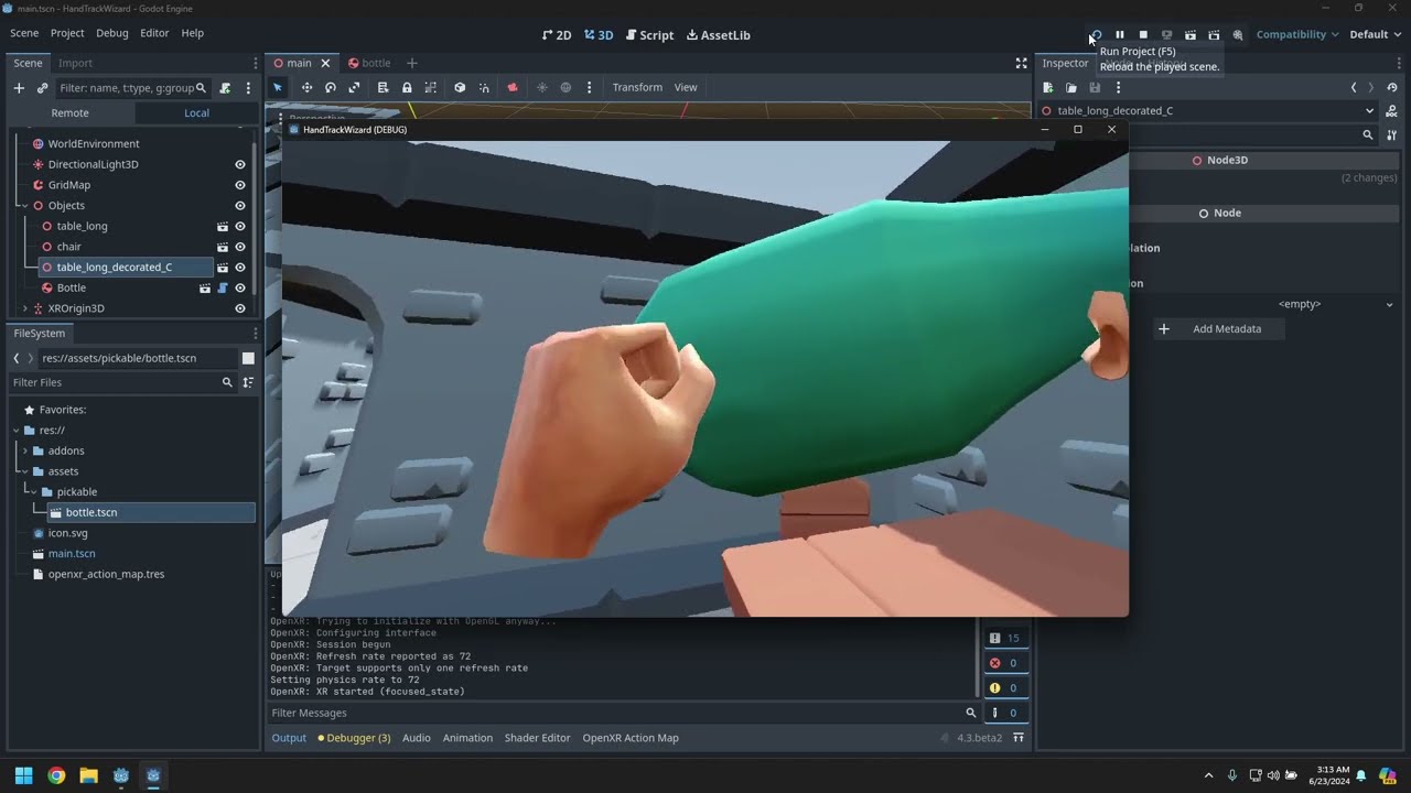 Create Hand-Pose Driven VR Games in Godot