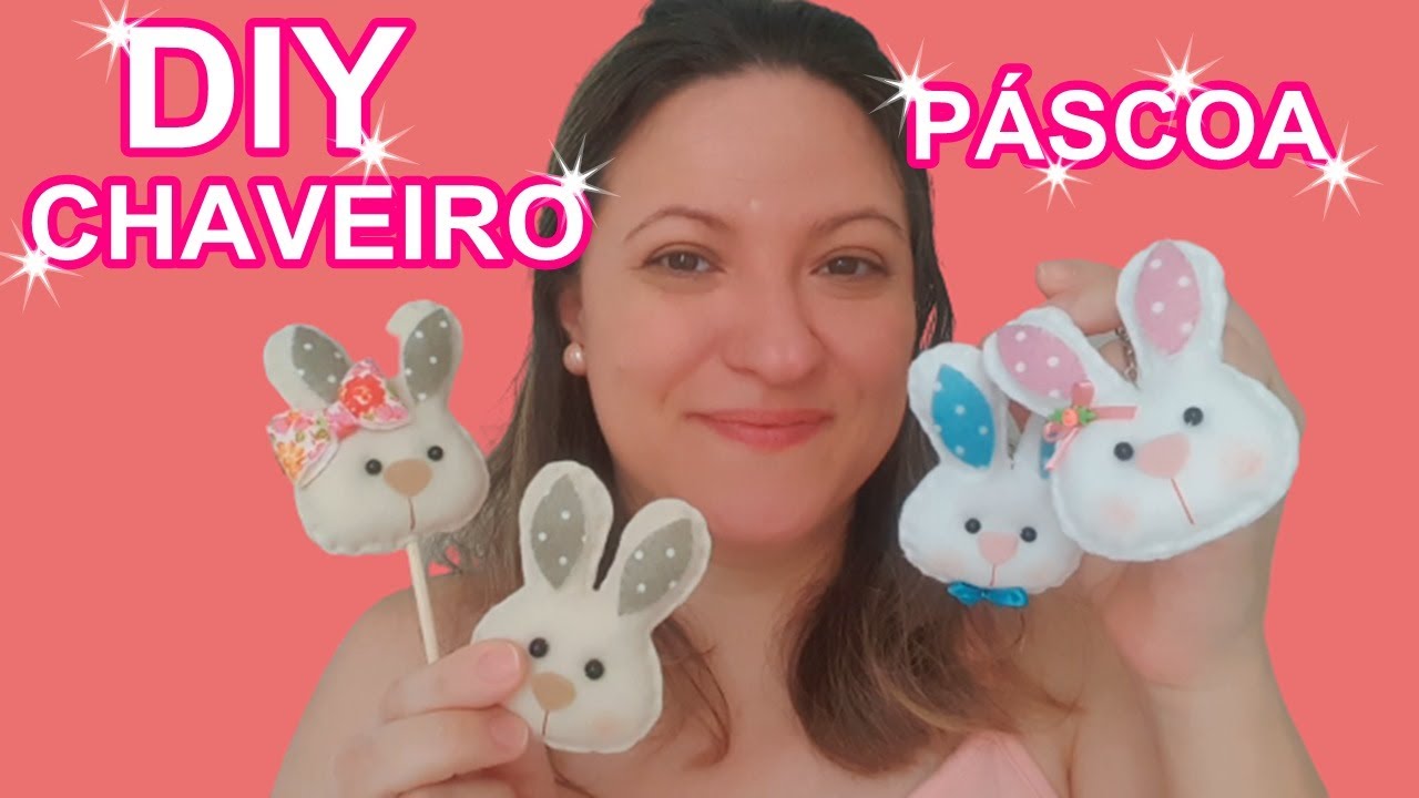Como Fazer Coelho Versatil Para decorar e vender na PÁSCOA em feltro super fácil de fazer