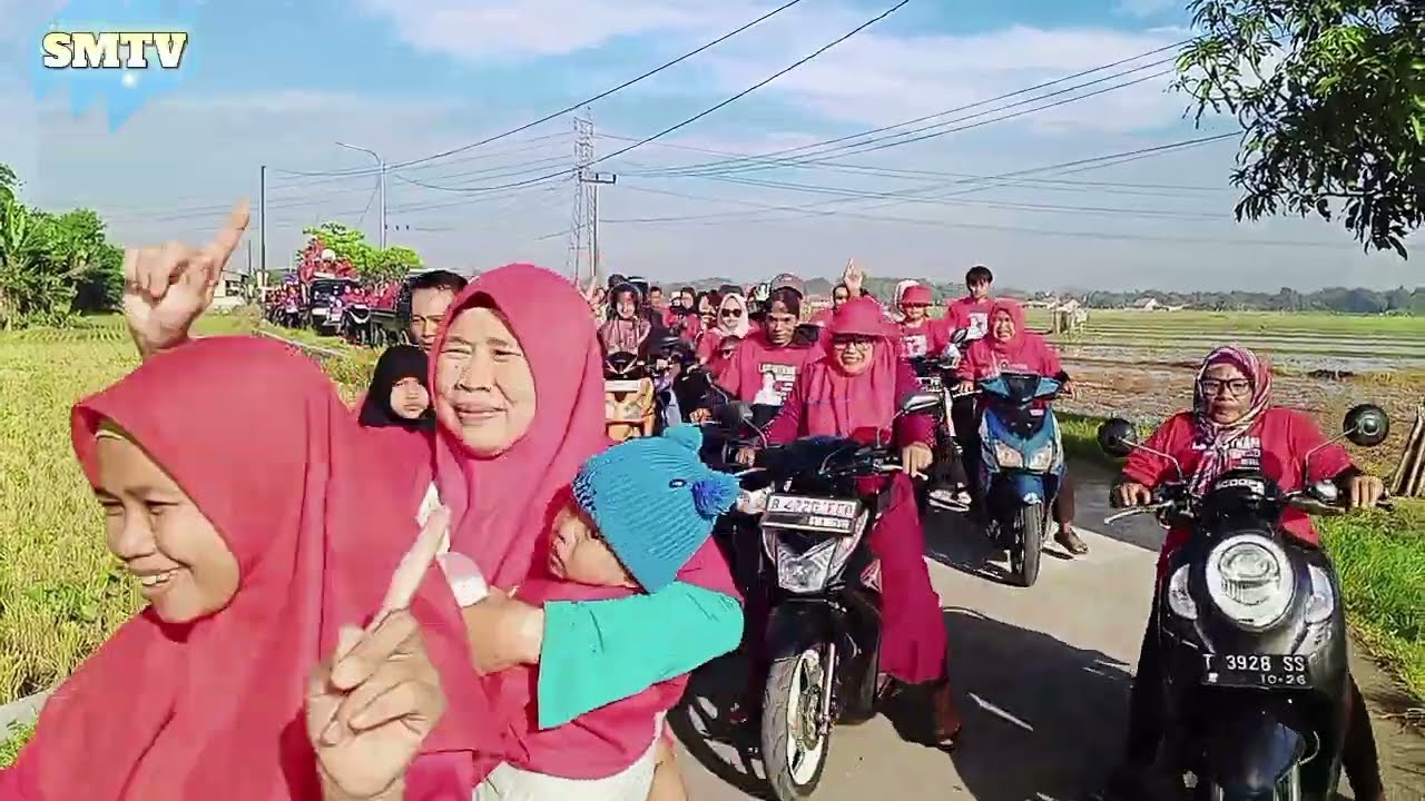 Lautan Merah Wanakerta! Ribuan Pendukung H. Kanta Kurnia Guncang Kampanye Pilkades 2025