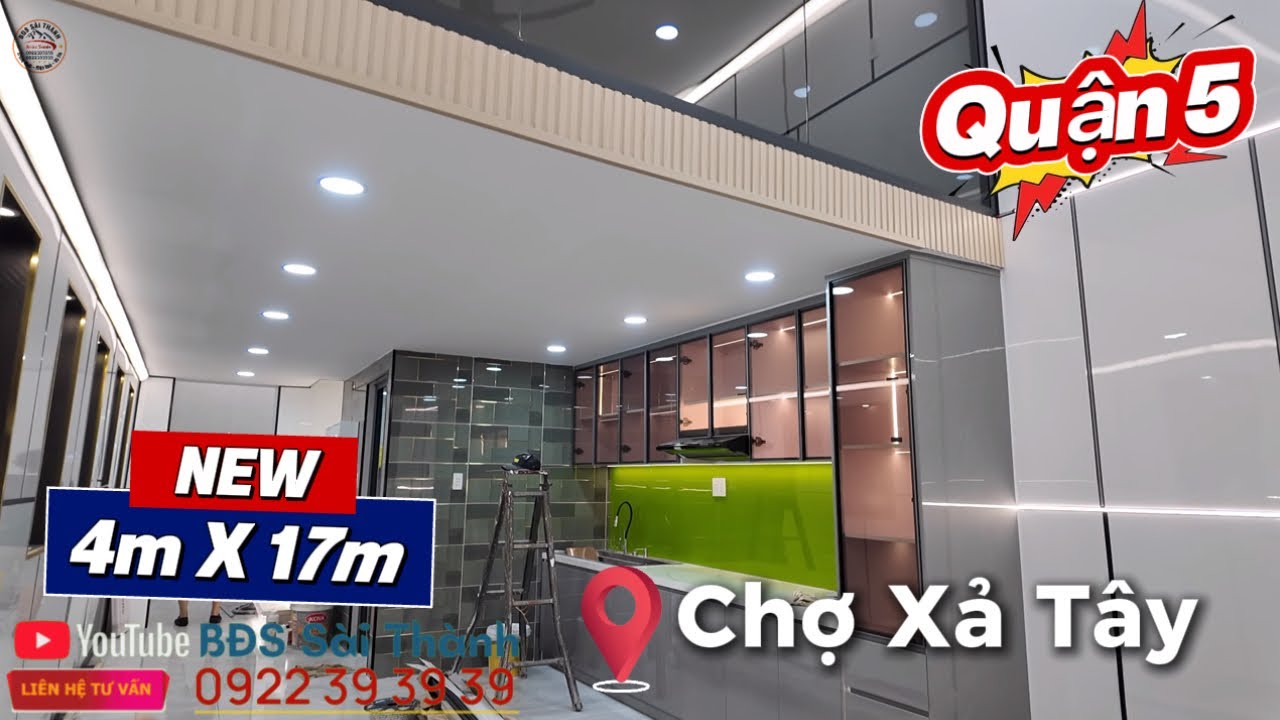 Nhanh mới kịp Quận 5 Tặng hết nội thất 4 X 17m ngay chợ Xã Tây sổ hồng riêng #0822393939 #0922393939