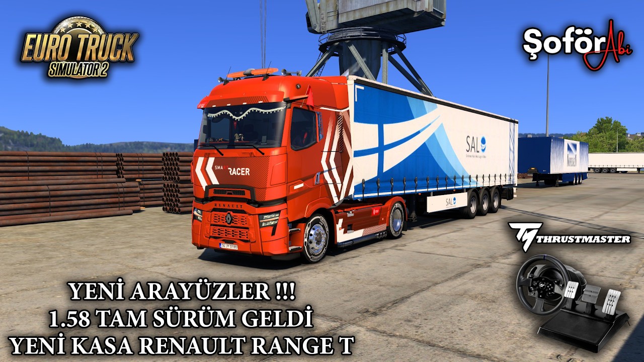 ETS 2 1.58 TAM SÜRÜM GELDİ !!!🔴YENİ KASA RENAULT RANGE T GÜNCELLEMESİ - YENİ ARAYÜZLER🔴T300RS GT