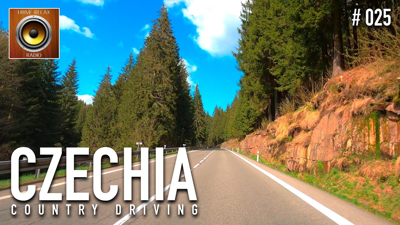 Czechia Countryside Driving Tour of Liberec Region and Giant Mountains 🎹 Czech Republic 4k HDR ASMR