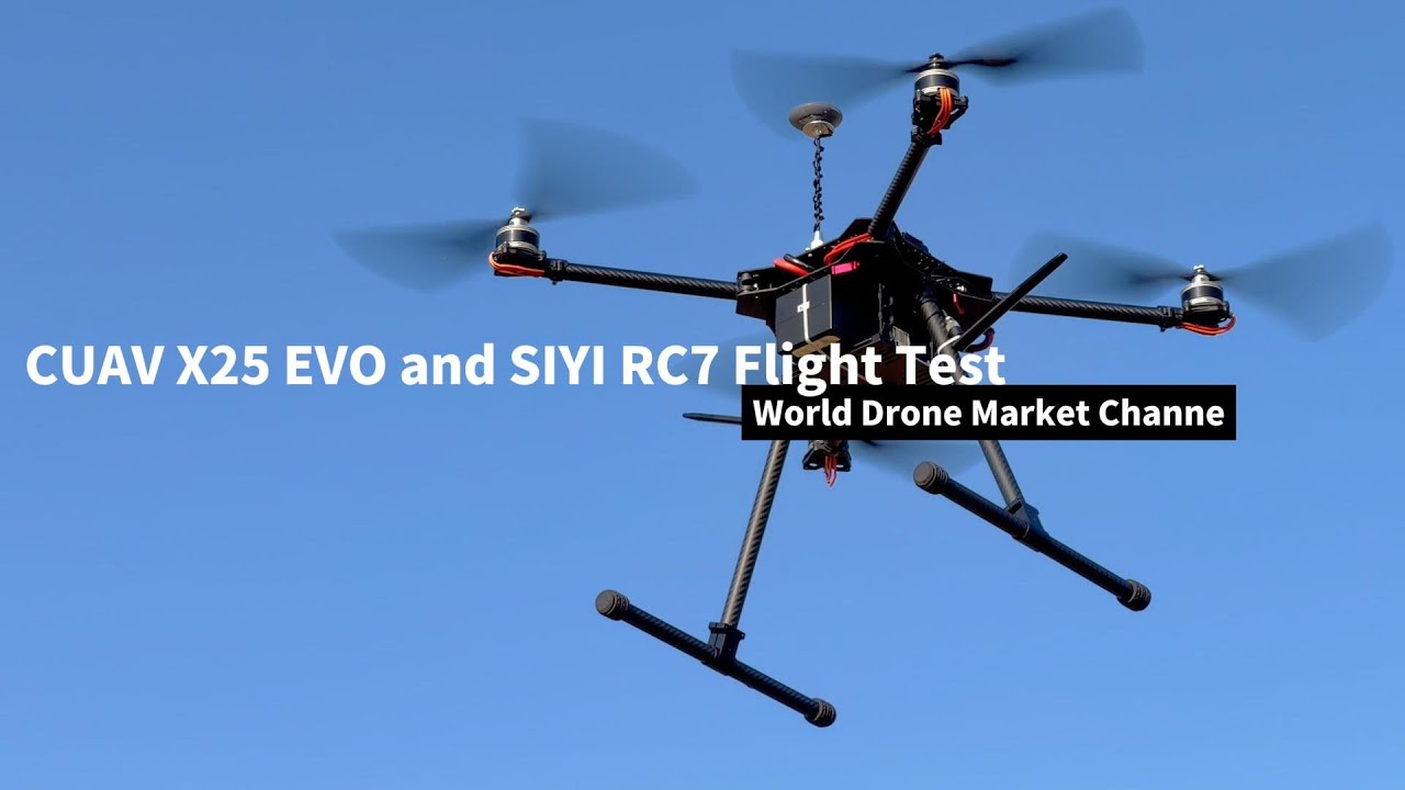 Летные испытания CUAV X25 EVO и SIYI RC7 #cuav #siyidrone