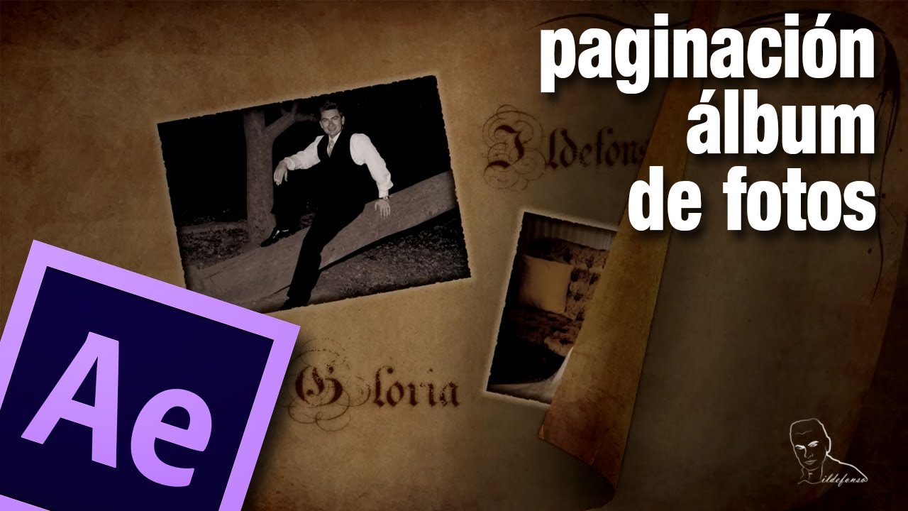 Tutorial after effects: paso de página de album de fotos by @ildefonsosegura