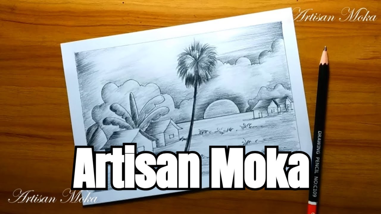 Art248 | | COMMENT DESSINER UN PAYSAGE AU CRAYON SIMPLEMENT | | Easy Landscape Drawing