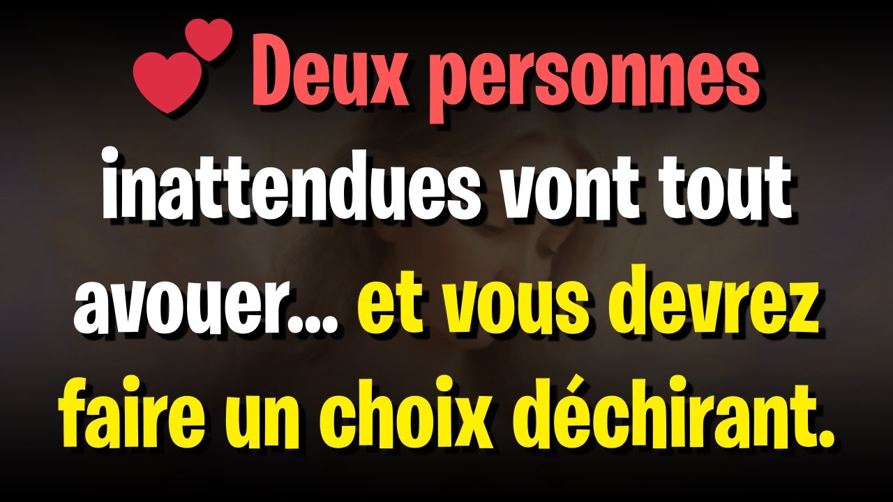 💕 Deux personnes inattendues vont tout avouer... et vous devrez faire un choix déchirant.
