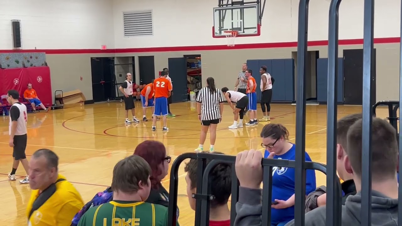 Pt2 indiana  speical Olympics basketball 🏀 lake county niners 🔴⚫️vs Cass county road runner 🟠🔵