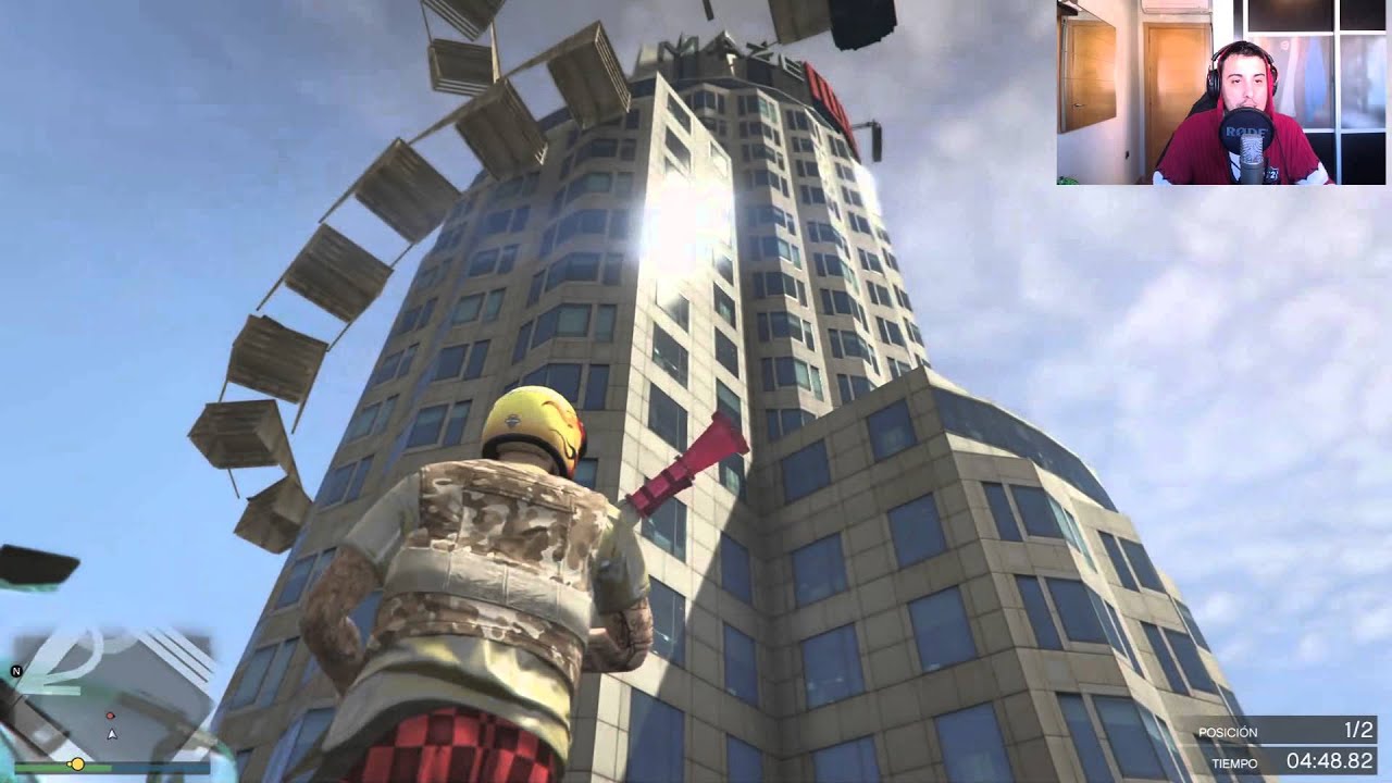 GTA V RETO PARKOUR! RAMPAS Y AUTOBUSES HASTA EL CIELO! xFaRgAnx