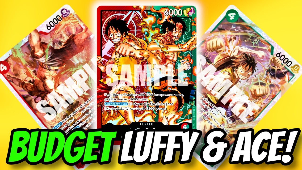 How To Build a BUDGET Luffy & Ace Deck! [One Piece TCG]