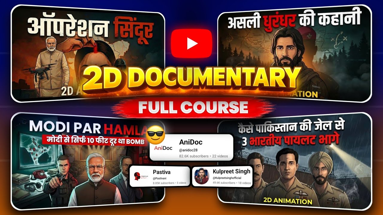 Make Viral 2D Documentary AI Videos Like AniDoc | Anidoc Jaisa Video Kaise Banaye | @anidoc28 