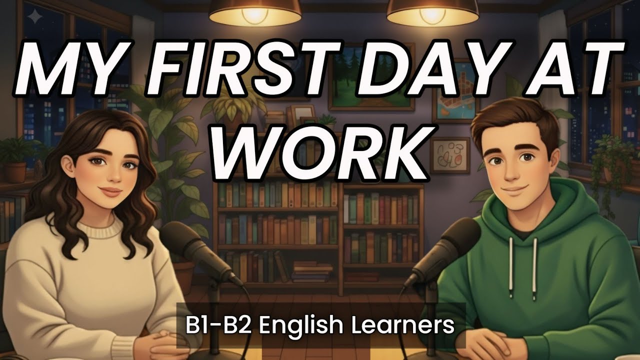 Talking About My First Day at Work in English | Calm & Natural Conversation Practice