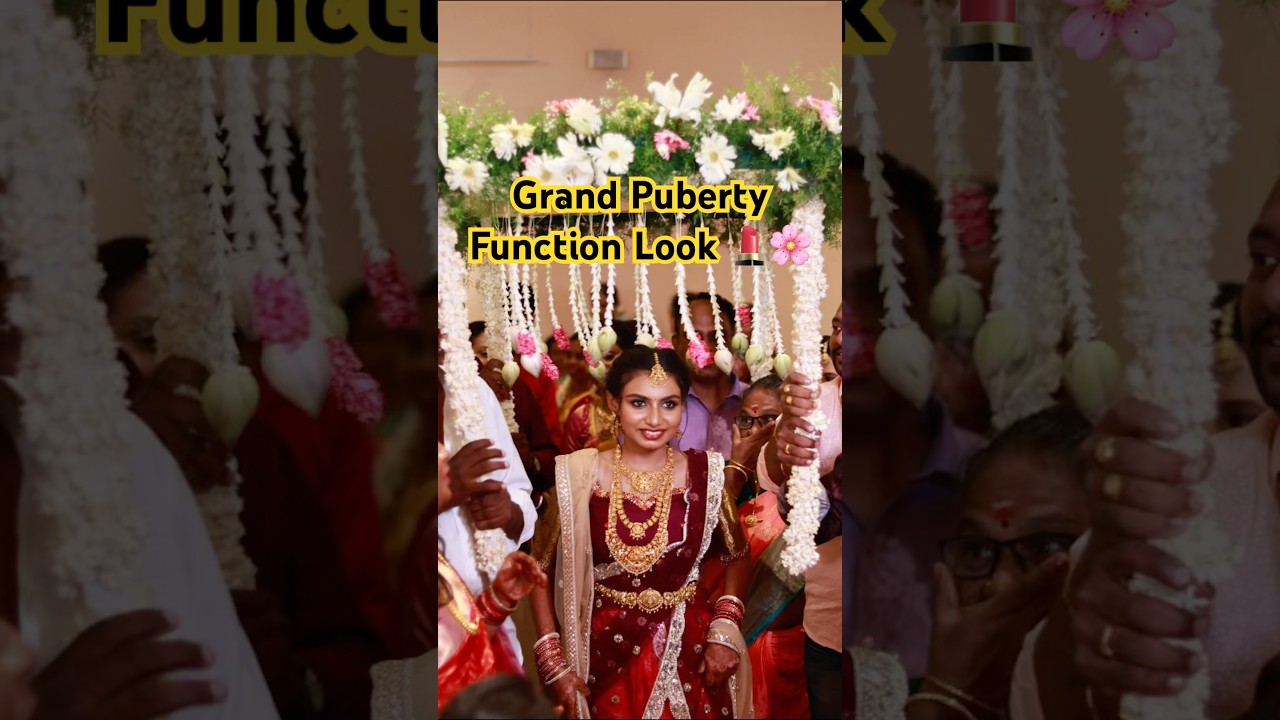 Puberty Function Glam Look ✨ | South Indian Tradition Meets Elegance 💫 #shorts