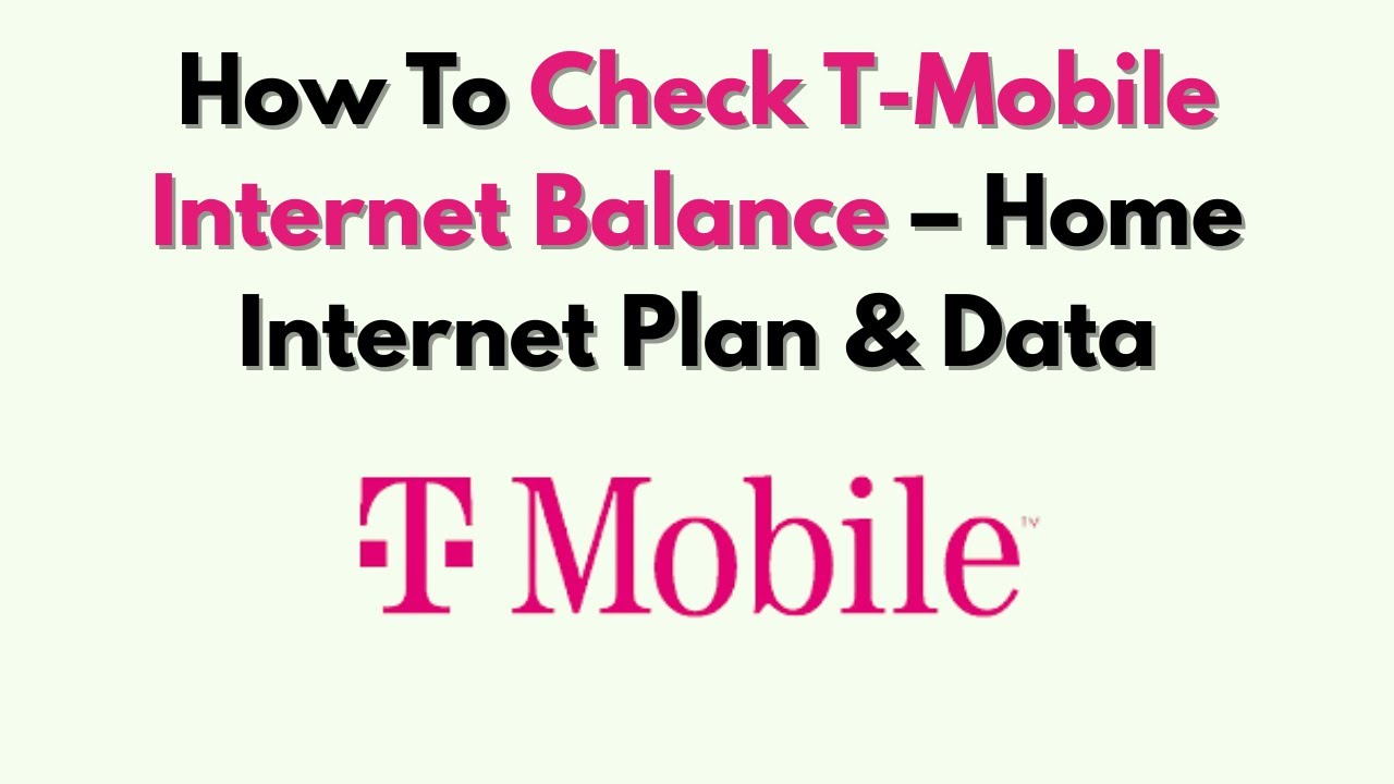 Как проверить баланс интернета T-Mobile &ndash; Домашний интернет и данные