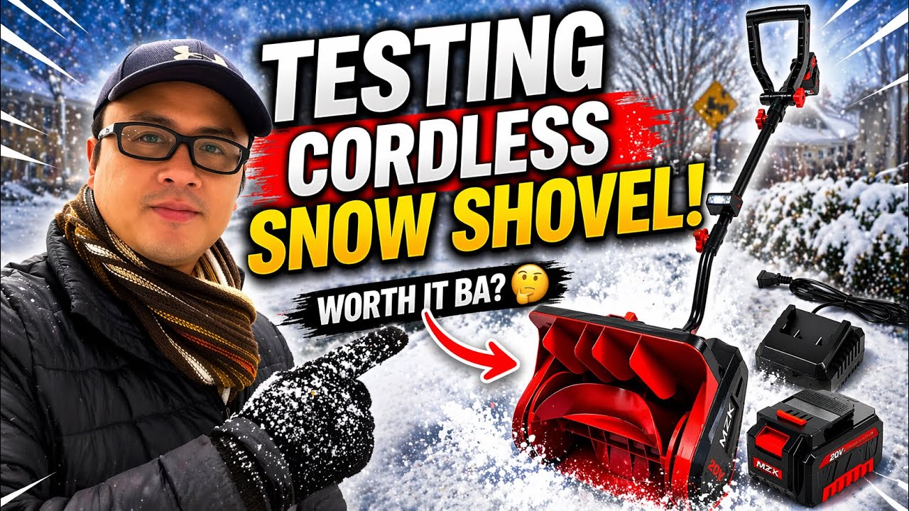 ❄️ Testing Cordless Snow Shovel — Worth It Ba? ⚡💪