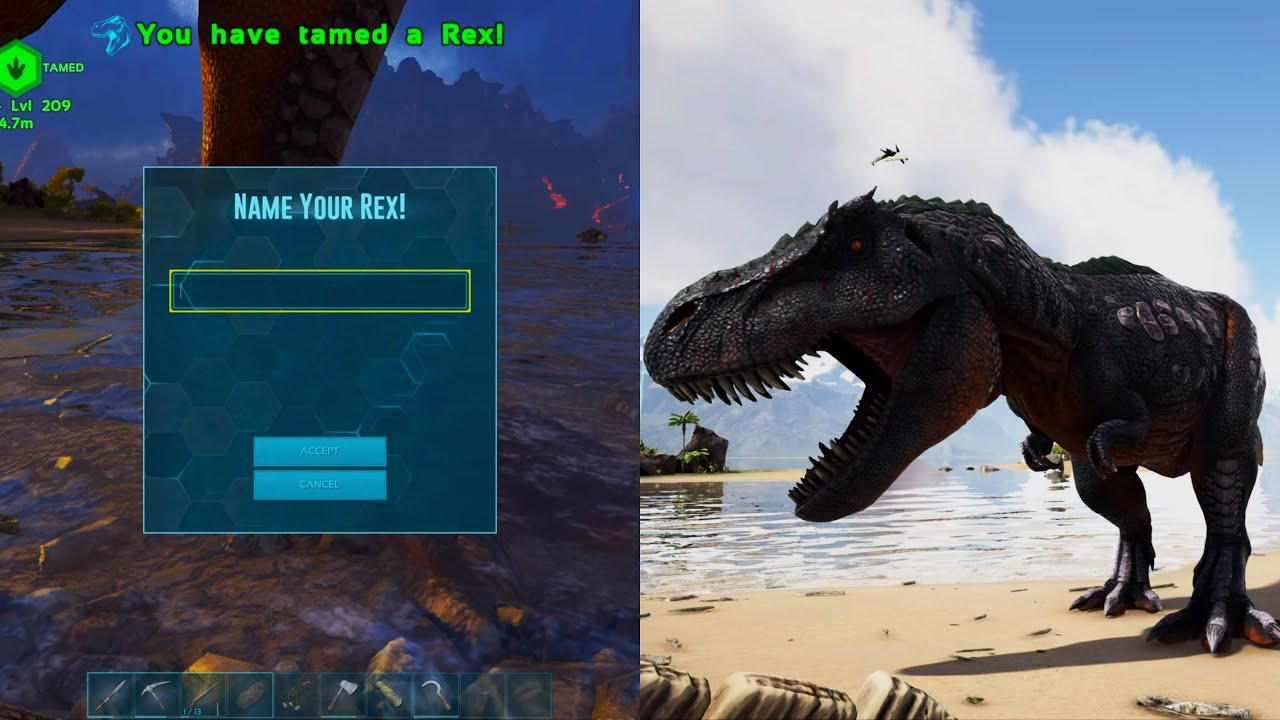 I TAMED a Rex Here's How I Did It | ARK The Lost Island EP 9