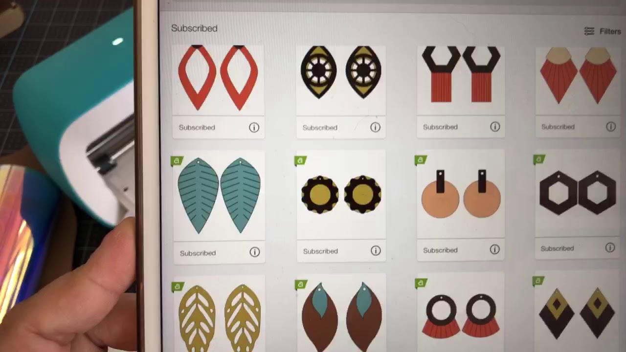 Faux Leather Earrings with Iron-On cut with Cricut Joy
