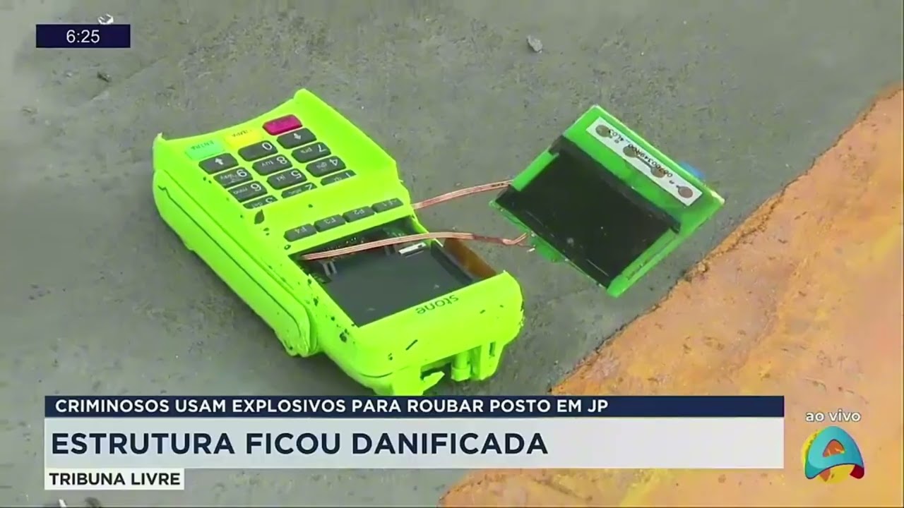 Tribuna Livre - Criminosos usam explosivos para roubar posto em JP