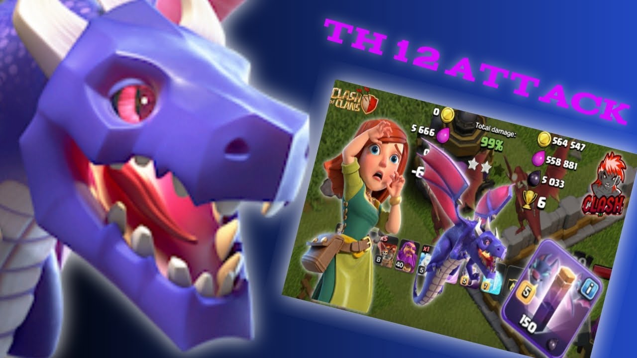 Th12 dragbat spell attack strategy 2022! dragbat attack! (Clash of Clans) Clash BD!